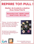 Atelier broderie « Répare ton pull » avec Auberfabrik
